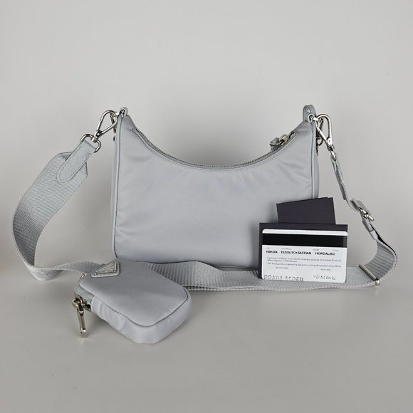Prada Nylon 2005 Re-Edition Fiordaliso Blue Crossbody Bag - Picture 5 of 7